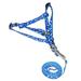 Farfi Dog Cat Harness Collar Leash Fashion Bones Paws Print Safety Traction Rope (Bones Paws Dark Blue 0.4 (w)/47 (l))