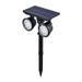 1Pc Human Body Induction Lamp Waterproof Solar Light Garden Aisle Lamp (Black)