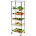 24 Deep x 36 Wide x 60 High 6 Tier Chrome Mobile Basket Unit 800lb total capacity