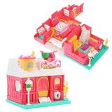 CSCHome Kids Dollhouse Playset Girls Dollhouse Set Pretend Play House Accessory House for Role Play Birthday Gift for 3 4 5 6 Year Old Toddler