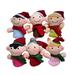 6PCS Christmas Finger Puppet Doll Set Cartoon Lovely Family Interactive Toy Finger Toy for Kids