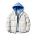 Diufon Puffer Jacket for Women Winter Thicken Drawstring Hoodies Down Cotton Padded Coats