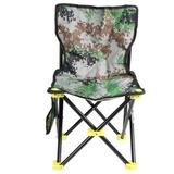 1Pc Outdoor Folding Chair Portable Fishing Chair Foldable Fishing Stool Fishing Gear Fishing Supplies with Backrest (Camouflage Color)