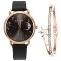 1 Set of Women Wrist Watch Star Moon Design Watch Exquisite Bracelet Women Festival Gifts