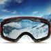 AYYUFE 1Pc HX06 Ski Goggles Lenses Double-layer Comfortable to Wear Snow Blindness Proof UV Protection Snowboard Goggles Lenses Replacement for Snow Ski