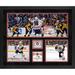 Connor Bedard Chicago Blackhawks Framed NHL Debut 20" x 24" 3-Photograph Collage with Game-Used Ice from Game - Limited Edition of 198