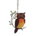 Dtydtpe Room Decor Home Decor Stained Hummingbird Owl Window Hangings Suncatcher Acrylic Pendant Colorful Ornament Indoor and Outdoor Crafts Hanging Decorations Birds Garden Decoration Gift