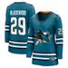 Women's Fanatics Branded Mackenzie Blackwood Teal San Jose Sharks Home Breakaway Player Jersey