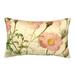 YFYANG Super Soft Rectangular Plush Cushion Cover (Without Pillow Insert) Pink Vintage Flowers Comfort and Non-Pilling Hidden Zip Bedroom Sofa Pillowcases 16 x24
