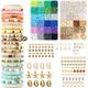 7200 Pcs Clay Beads Kit for Jewelry Making Kit Heishi Beads Polymer Clay Beads for Jewelry Making Kit Flat Beads Preppy Bracelets Kit with Letter Beads for Girls 8-12 Preppy Gift Pack