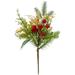 Ympuoqn Christmas Artificial Green Pine Needles Christmas Green Plant Red Berry Arrangement Decorations Christmas Decorations Plants for Home Hotel Wedding Christmas Tables