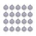 100PCS 25mm Time Gemstone Pendant Alloy Round Bottom Pendant lloy Round Pendant Trays Charms DIY Jewelry Making Accessories Ancient Silver