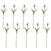 10Pcs PU Fake Tulips Real Touch Artificial Flowers Arrangement Bouquet for Home Office Wedding Decor -champagne