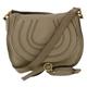 Chloe Shoulder Bag Leather Gray Auth am3860