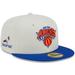 Men's New Era x Staple Cream/Blue York Knicks NBA Two-Tone 59FIFTY Fitted Hat