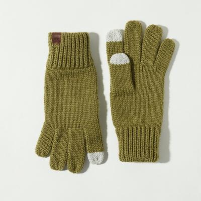 Lucky Brand Ribbed Wool Knit Texting Glove - Women's Accessories Gloves in Dark Green