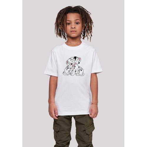 „T-Shirt F4NT4STIC „“Disney 101 Dalmatiner Puppy Love““ Gr. 134/140, weiß Mädchen Shirts T-Shirts Unisex Kinder,Premium Merch,Jungen,Mädchen,Bedruckt“