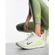 Nike Running React Infinity Run 4 trainers in white and neon