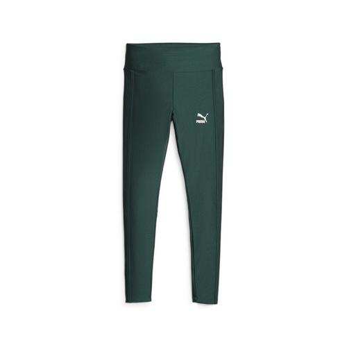 „Leggings PUMA „“T7 Shiny Damen““ Gr. M, Normalgrößen, grün (malachite green) Damen Hosen Sport Leggings“