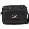 Calvin Klein Women Shoulder Bag Re-Lock Camera Bag Small, Black (Ck Black), One Size