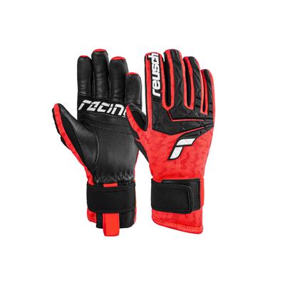 Skihandschuhe REUSCH "World Cup Warrior Neo", Damen, Gr. 9, schwarz (schwarz, rot), 90% Polyester, 10% Ziegenleder, mehrfarbig, klassisch, Handschuhe, mit praktischer Polsterung Image