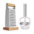 APARTMENTS 2 - Piece Stainless Steel Grater Set Stainless Steel in Gray | 9.6 H x 4.13 W x 8.15 D in | Wayfair APARTMENTS9a54718