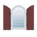 Builders Edge, Standard Four Board Joined w/Archtop, Board-n-Batten Shutters Pair Vinyl | 77 H x 14 W x 1 D in | Wayfair 090140077078