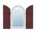 Mid America Mid-America Vinyl, Standard Size Four Board Joined w/Arch Top Shutters Vinyl, Wood in Red | 61 H x 14 W x 1 D in | Wayfair 00331461167