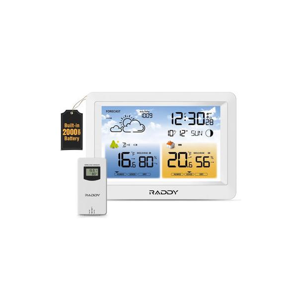 raddy-wm6-weather-station-w--2000mah-rechargeable-battery,-wireless-indoor-outdoor-thermometer-|-wayfair-725-50-wm6-a/
