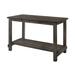 Millwood Pines Aleana Weathered Gray Dining Table w/ Bottom Shelf Wood in Brown/Gray | 36.5 H x 60.5 W x 30.5 D in | Wayfair