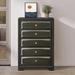 Red Barrel Studio® Zyrah Antique Grey 5 - Drawer Chest Wood in Brown/Gray | 48.5 H x 31.5 W x 17.5 D in | Wayfair 0D2467B2AD0149639B22B6FF370A2A04