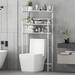 Rebrilliant Masika Metal Freestanding Over-the-Toilet Storage, Bathroom Rack Behind The Toilet Storage Organizer Metal in Gray | Wayfair