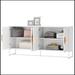 Ebern Designs 62.99" Sideboard, Sideboards & Buffets, Kitchen Buffet Wood in Brown/White | 29.72 H x 62.99 W x 15.75 D in | Wayfair