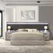 Ebern Designs Standard 3 Piece Bedroom Set Wood in Brown/Gray | 55.4 H x 114.2 W x 84.1 D in | Wayfair 9D5E0E216BF04DD781FD50152AA26F0D