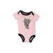 Nike Short Sleeve Onesie: Pink Bottoms - Size 0-3 Month