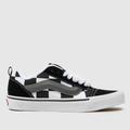 Vans knu skool trainers in black & grey