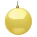 Vickerman 3" Honey Gold Shiny Ball Ornament, 32 per Box