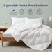 Lightweight & Medium Weight White Goose Down Duvet Comforter