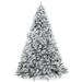 7.5FT Realistic Snow-Flocked Pine Artificial Holiday Christmas Tree - 7.5 ft