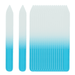 Crystal Glass Nail Files Buffers Nail Care Crystal Nail File Fingernail File for Natural & Acrylic Nails - 20pcs long blue