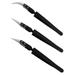 3pcs Professional Ceramic Tweezers Practical Pointed Electronic Tweezers