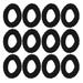NUOLUX 20PCS Simple Chic Hair Ropes High Elastic Binding Hair Ties Jacquard Scarf Hair Cord Household Ponytail Hair Ring Female Hair Accessories for Women Wearing (Black)