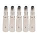 5pcs XLR 3 Pin Male to 6.35mm Mono Female Jack Audio Adapter Tip Plug Converter Cable Microphone Stereo Speaker Connector LZ1164-1 (Silver)