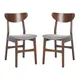Alder & Ore Heitor Retro Upholstered Dining Chair, Set of 2