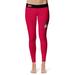 Women's Vive La Fete Red/Black Sacred Heart Pioneers Plus Size Solid Design Yoga Leggings