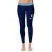Women's Vive La Fete Navy/Light Blue Citadel Bulldogs Plus Size Solid Design Yoga Leggings