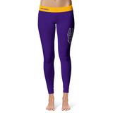 Women's Vive La Fete Purple/Gold UAlbany Great Danes Plus Size Solid Design Yoga Leggings
