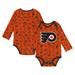 Infant Orange Philadelphia Flyers Dynamic Defender Long Sleeve Bodysuit