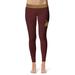 Women's Vive La Fete Maroon/Gold Texas State Bobcats Plus Size Solid Design Yoga Leggings