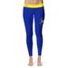 Women's Vive La Fete Blue/Gold McNeese State Cowboys Solid Design Yoga Leggings